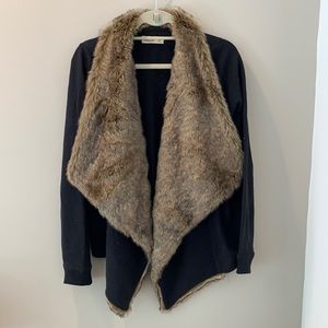 Faux Fur Cardigan